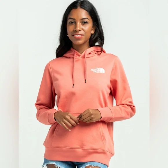 THE NORTH FACE Box NSE Never Stop Exploring Rose Salmon Pink Hoodie XS - Picture 2 of 12